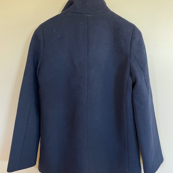J. Crew village wool coat jacket navy  4 NWOT - Picture 4 of 5